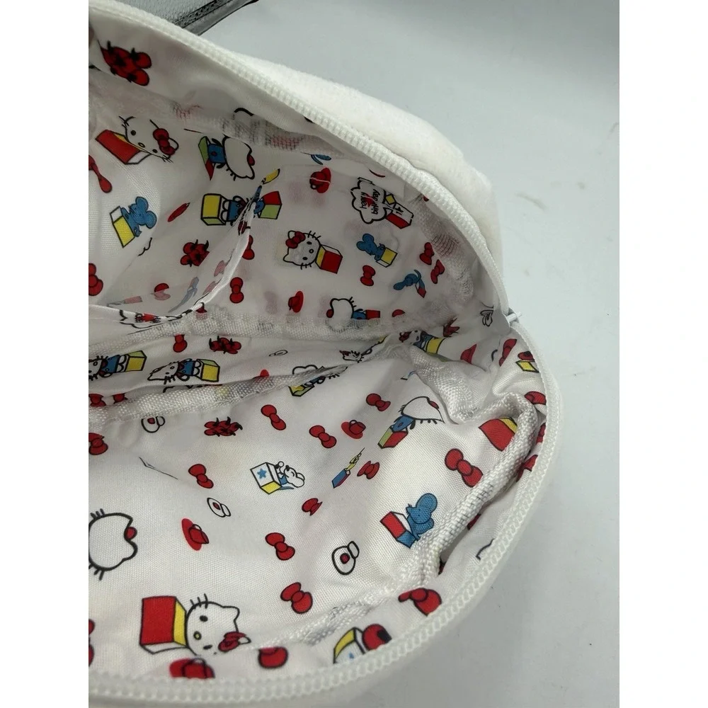NEW Cute White Hello Kitty Cosmetic Makeup Bag Organizer Pen Pencil Case Gift